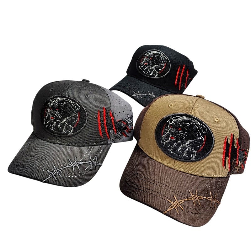 Truckers Caps -Tiger Graphic & Barbed Wire