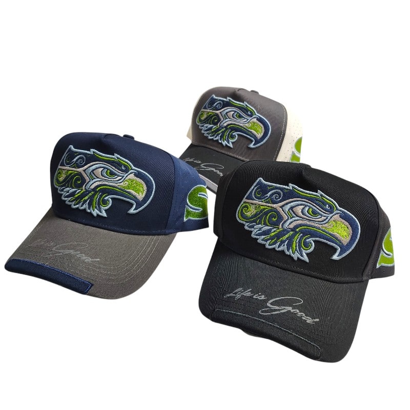 Truckers Caps -Seattle Seahawks Tribal Style Logo