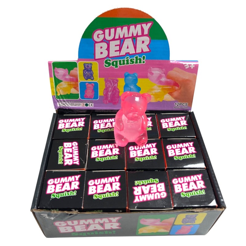 Squeeze Gummy Bear Toy 12ct