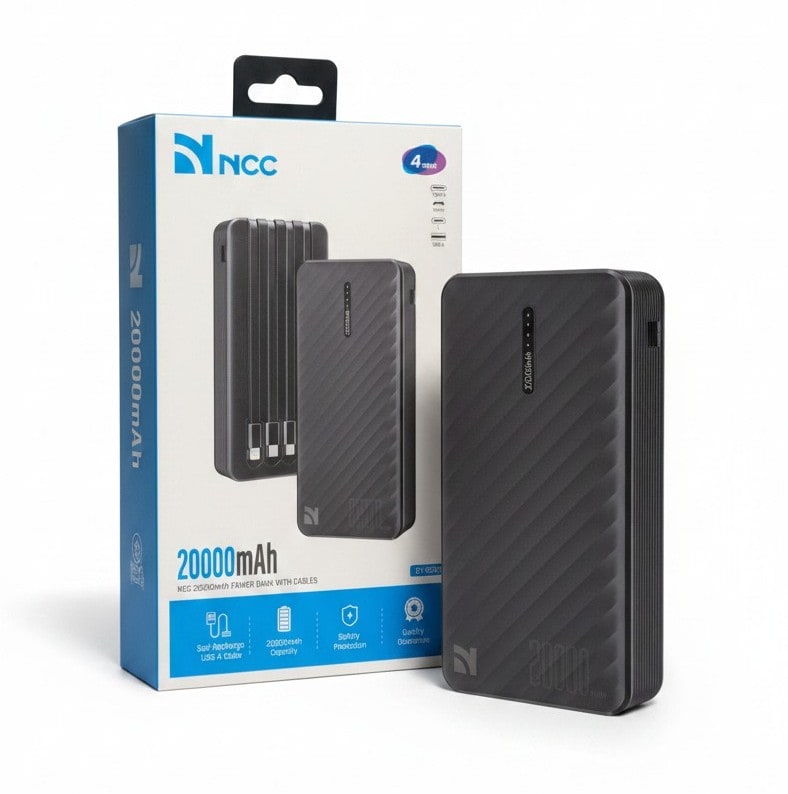 NCC Power Bank With All In One 20000mah