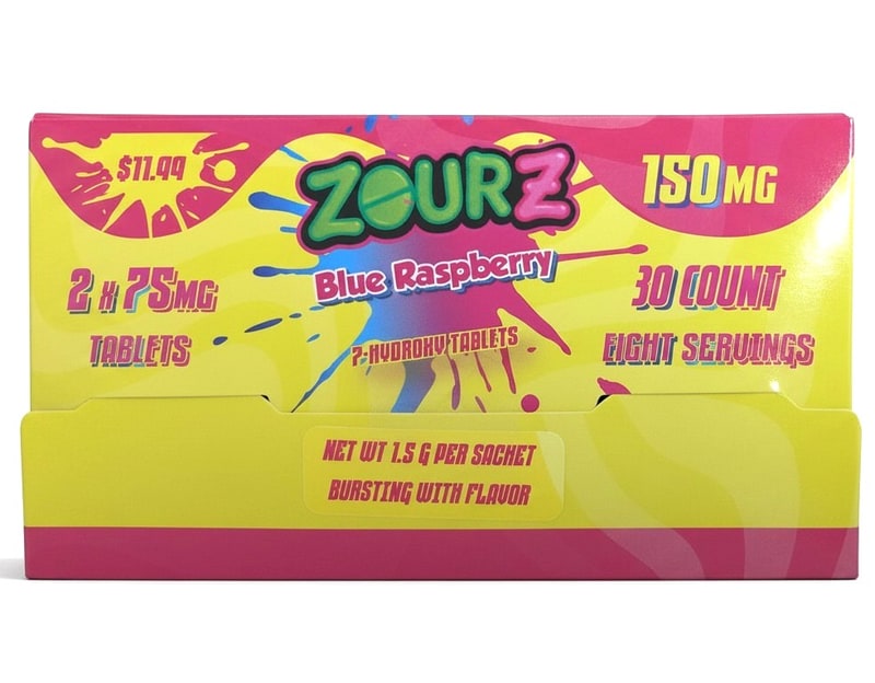 Zour Z 7 - Hydroxy 150mg 2pk Sachet 30ct Box - Blue Raspberry