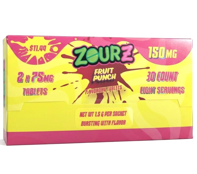 Zour Z 7 - Hydroxy 150mg 2pk Sachet 30ct Box - Fruit Punch