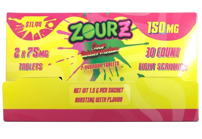Zour Z 7 - Hydroxy 150mg 2pk Sachet 30ct Box - Sour Watermelon