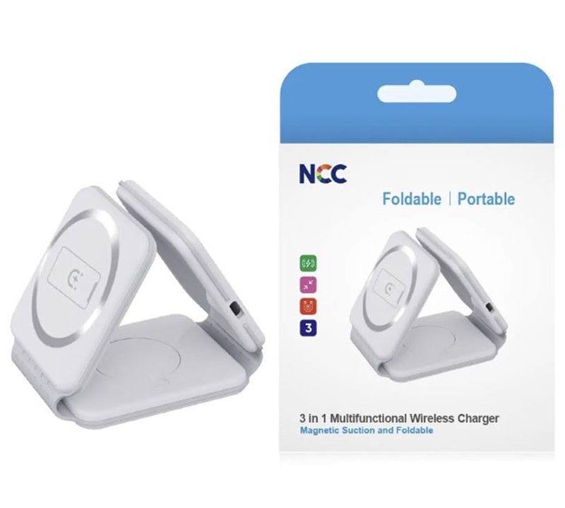 NCC Foldable 3in1 Magnetic Wireless Charger