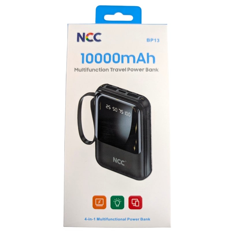 NCC Bulit In Charging Cables Power Bank 10000mah