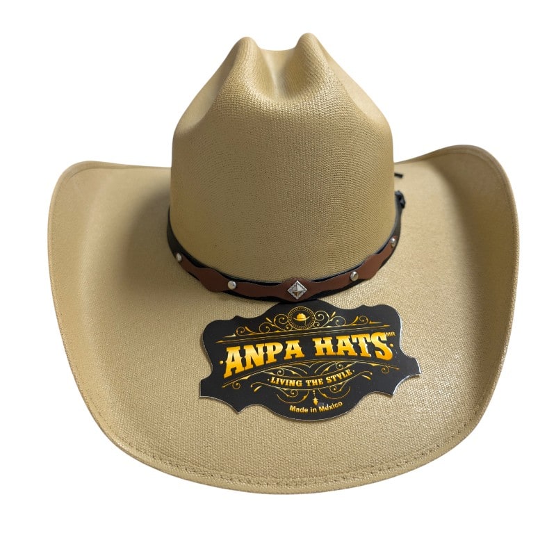 ANPA -Cowboy Hats Dark Tan Brown With Black Hatband