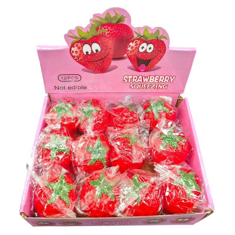 Squeeze Strawberry Toy 12ct Box