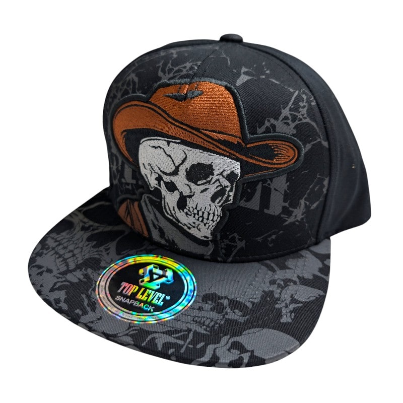 Hip-Hop Caps -Skull Cowboys Hat Balck