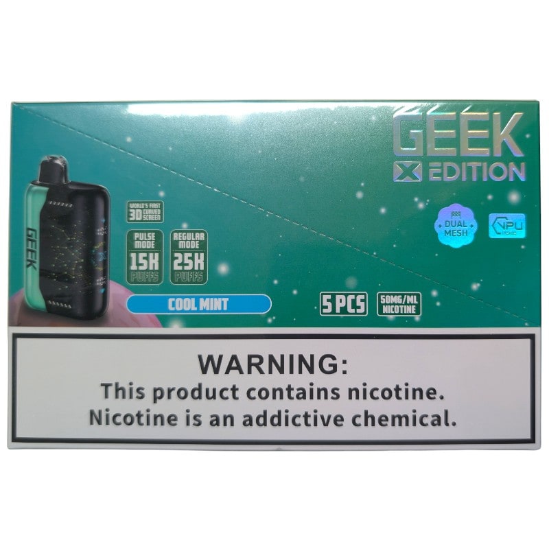 Geek X Edition 25k Puff 5ct Box-Cool mInt