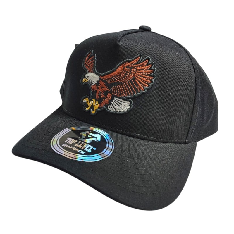 Dad Hats Caps - Eagle Black Patch