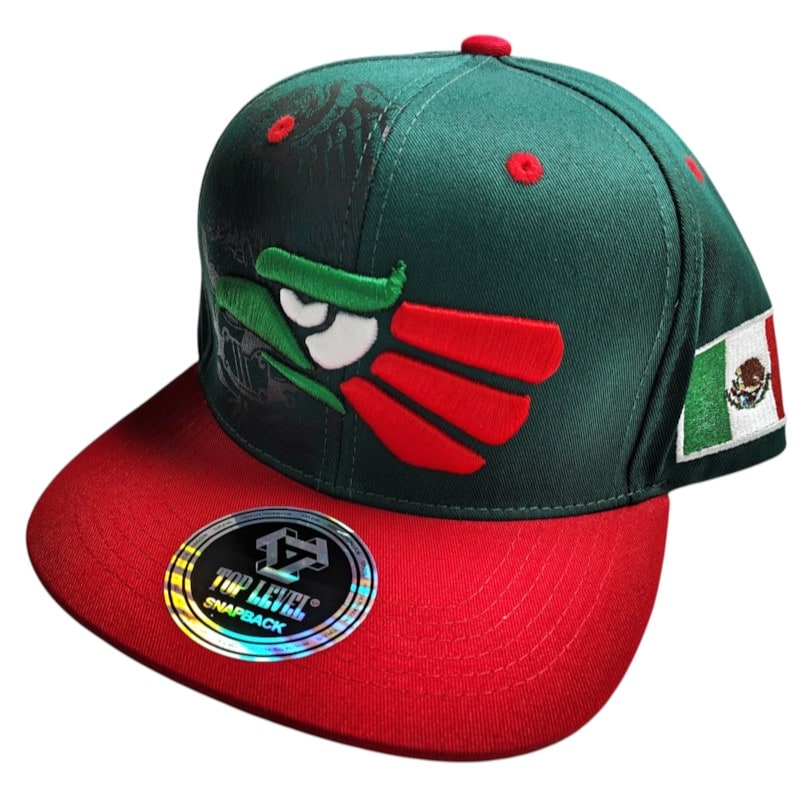Hip - Hop Caps - Eagle Logo 3D Patch Green