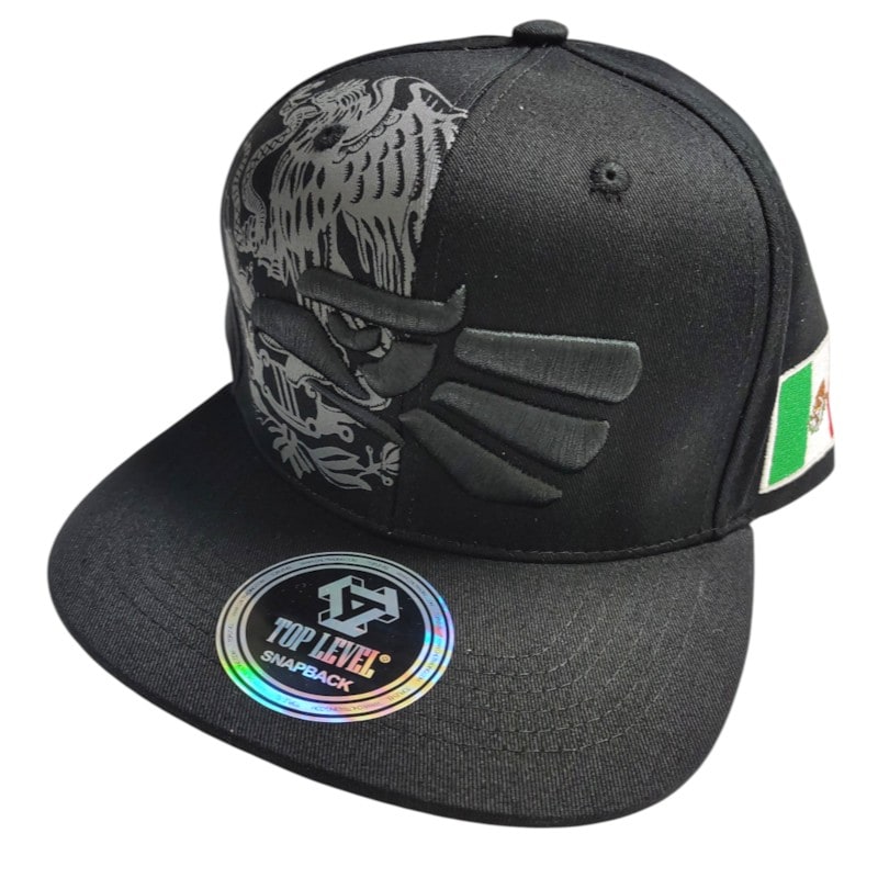 Dad Hats Caps - Eagle Logo 3D Patch Black