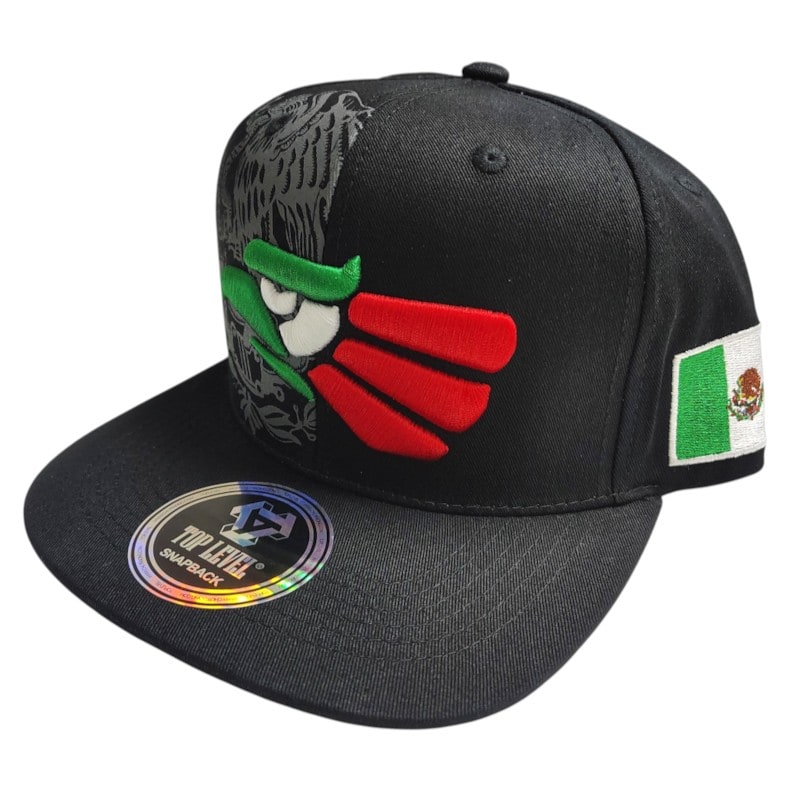 Dad Hats Caps - Eagle Logo 3D Patch Green Red