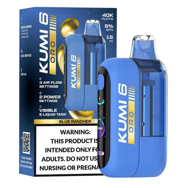 Kumi 6 ORO 40k Puff 5ct Box-Blue rancher
