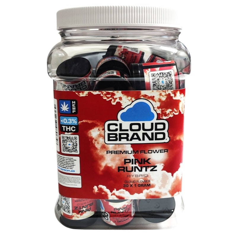 Cloud Brand 1gm Premium Flower 30ct Jar - Hybrid - Pink Runtz