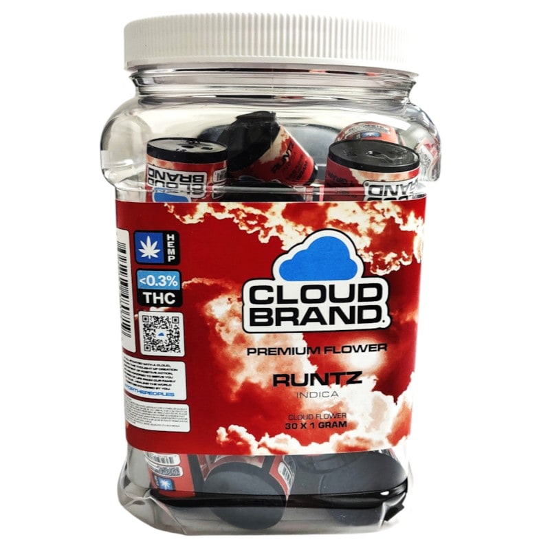 Cloud Brand 1gm Premium Flower 30ct Jar - Indica - Runtz