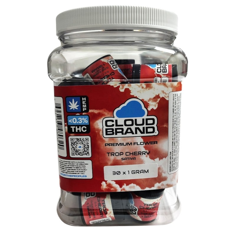 Cloud Brand 1gm Premium Flower 30ct Jar - Sativa - Tor Cherry