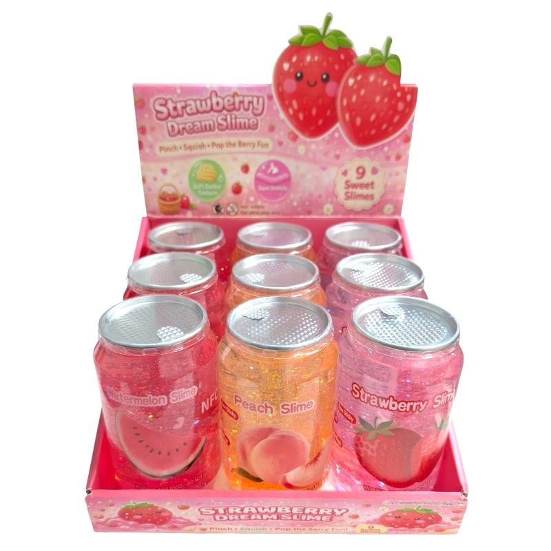 Strawberry Dream Slime Toy 9ct Box
