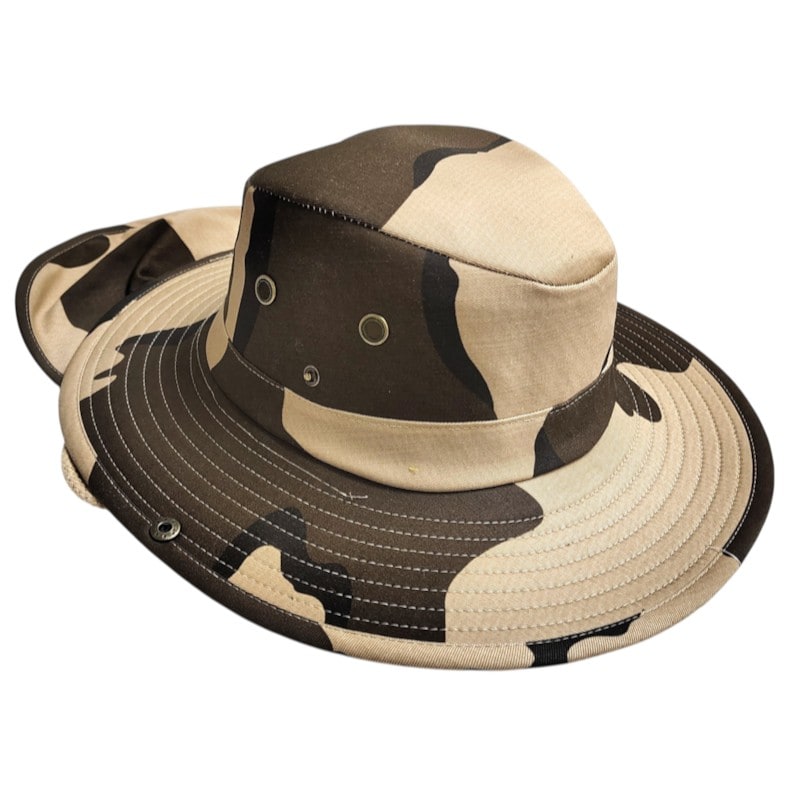 Summer Bill-Flap Hat -Camouflage White