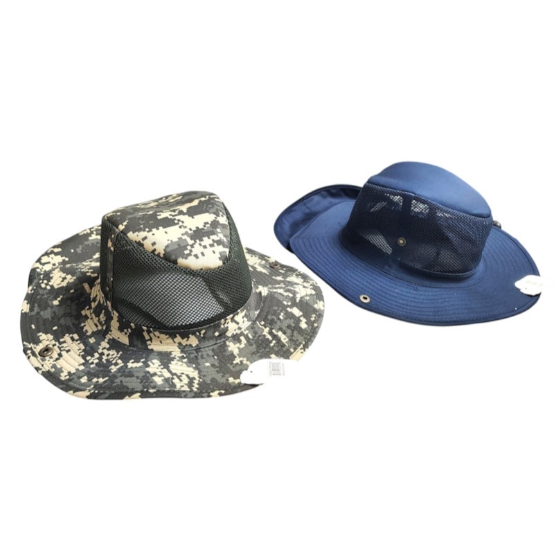 Summer Bill - Flap Hat - Digital Grey Net