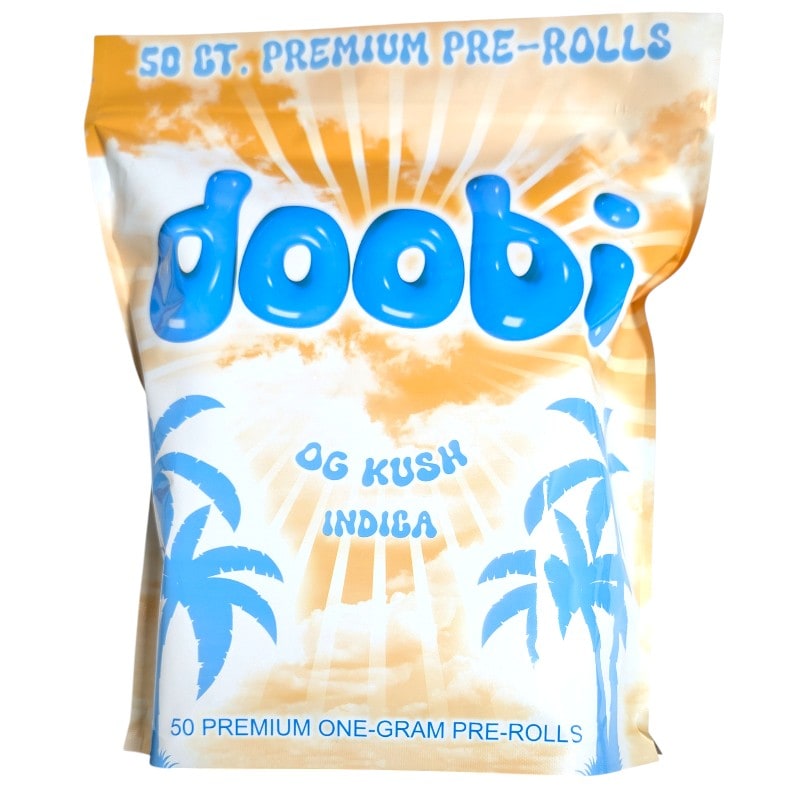 Doobi Premium THC-P Pre-Rolls 1g 50ct Pack-Indica-OG Kush