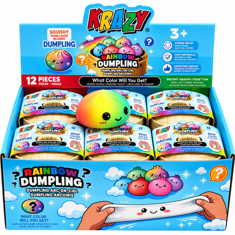 Krazy Rainbow Dumplings Toy 12ct Box