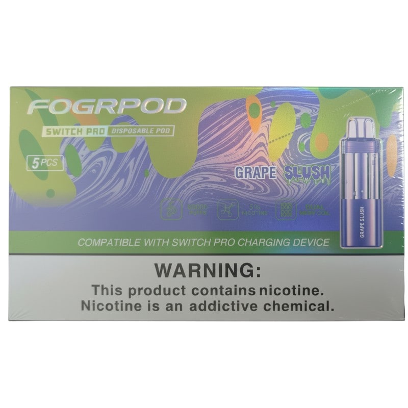 Fogr Pod Switch Pro 60k Puff 5ct Box - Grape Slush