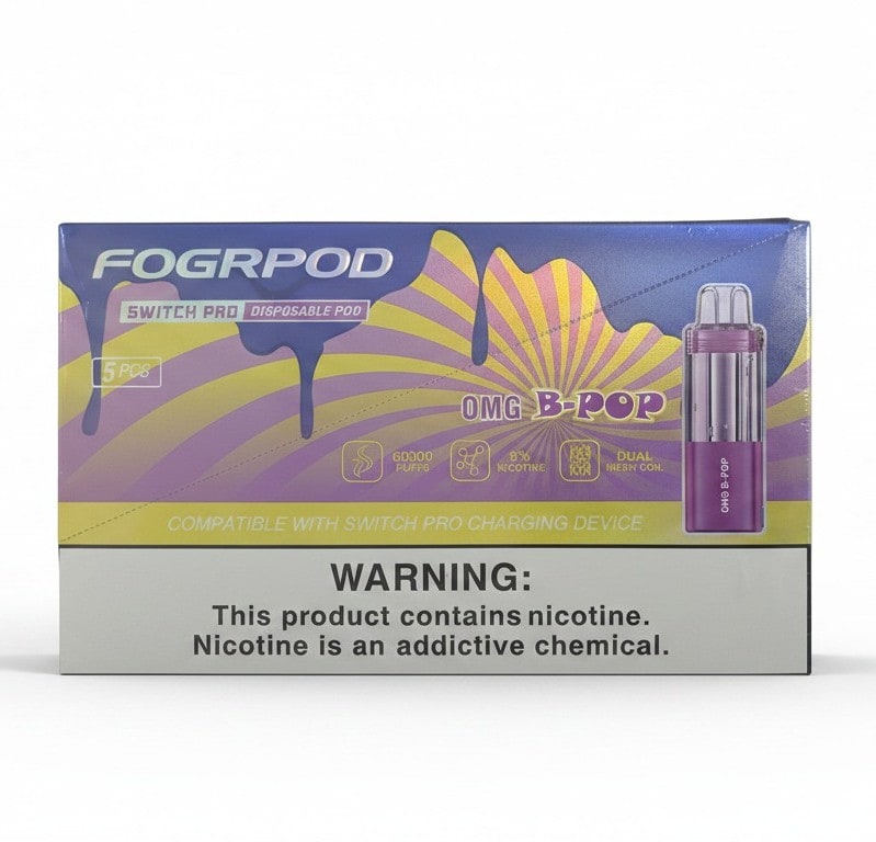 Fogr Pod Switch Pro 60k Puff 5ct Box - Omg B - Pop