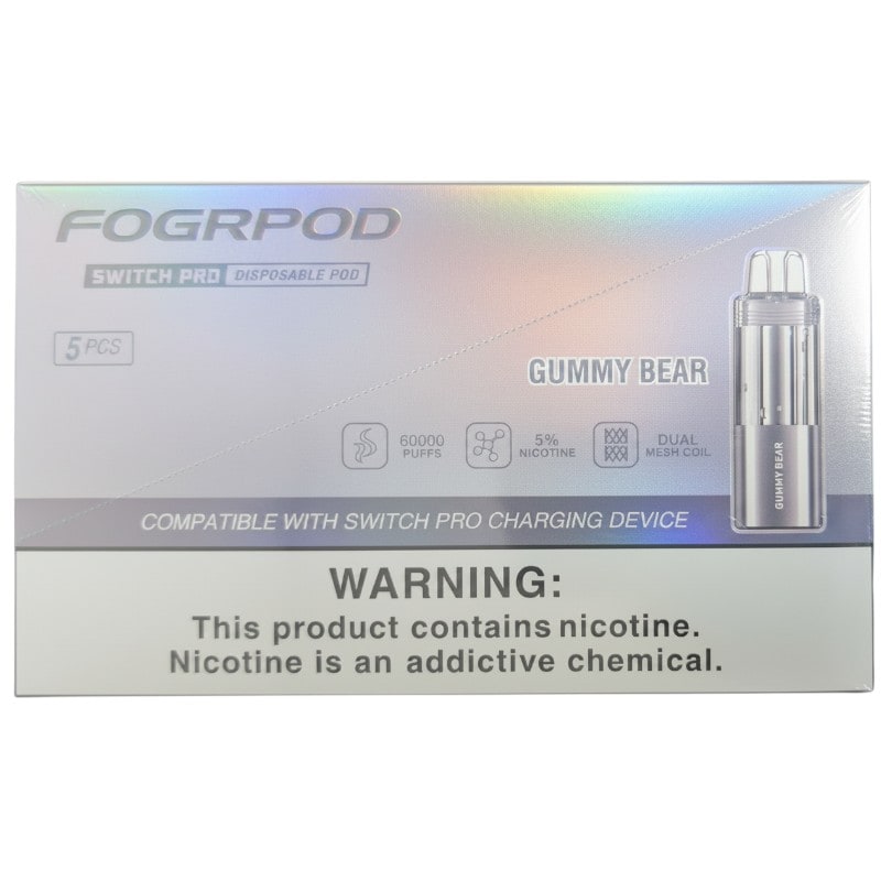 Fogr Pod Switch Pro 60k Puff 5ct Box-Gummy Bear
