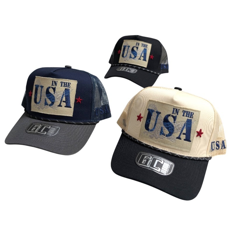 Truckers Caps -IN The USA Eagle Patch