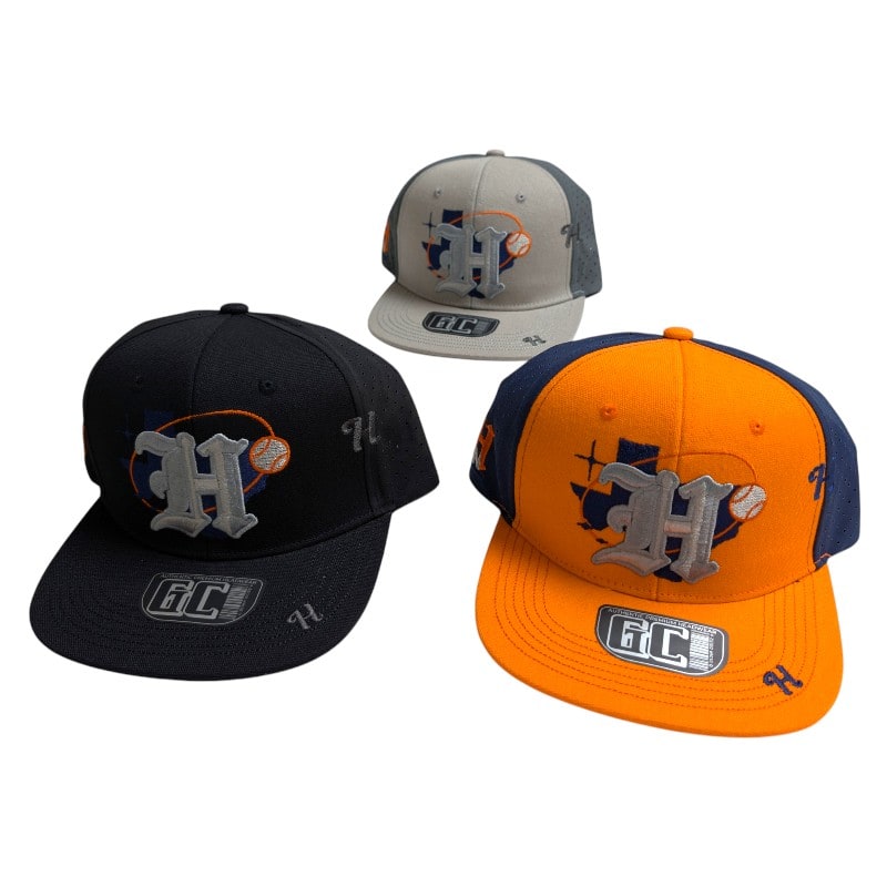 Truckers Caps -Houston Astro Back Texas Map Design