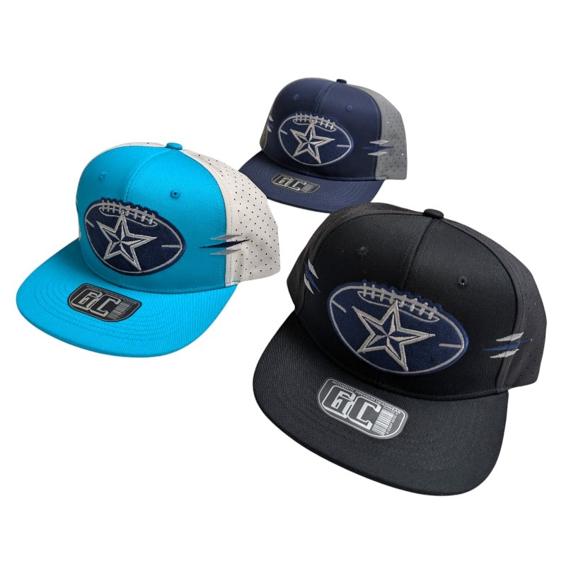 Hip-Hop Caps -Dallas Cowboys Football Shaped Logo