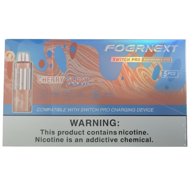 Fogr Next Switch Pro Pod 40k Puff 5ct Box - Cherry Slush