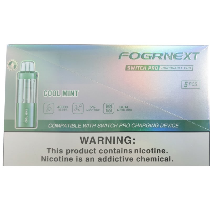 Fogr Next Switch Pro Pod 40k Puff 5ct Box - Cool Mint
