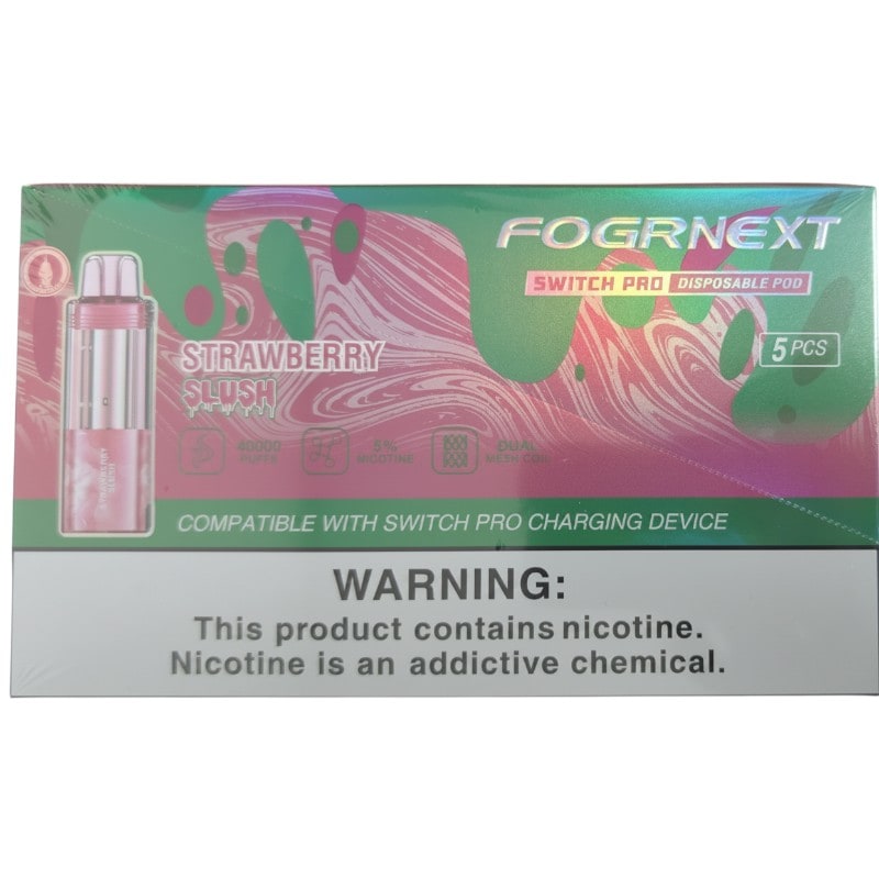 Fogr Next Switch Pro Pod 40k Puff 5ct Box - Strawberry Slush