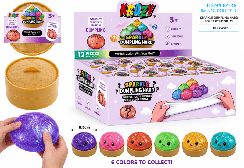 Krazy Sparkle Dumplings Hard Toy 12ct Box