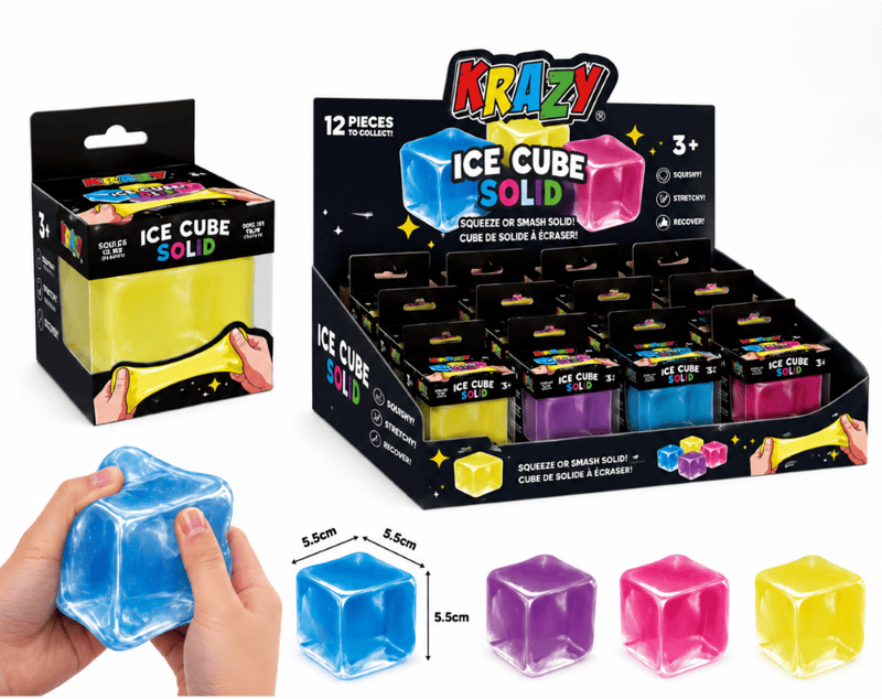 Krazy Ice Cube Giltter Needo Toy 12ct Box