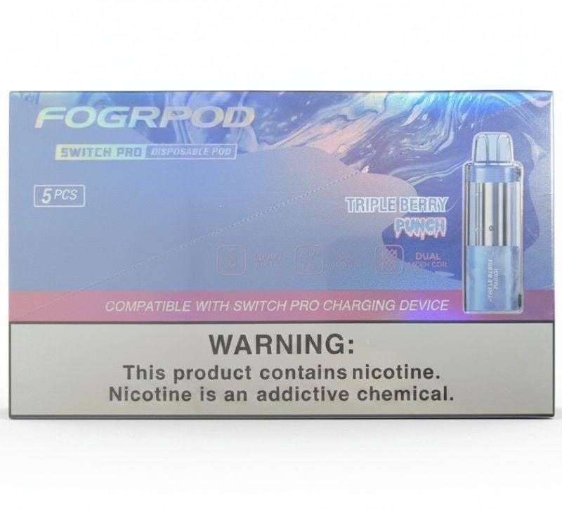 Fogr Pod Switch Pro 60k Puff 5ct Box-Tripple Berry Punch