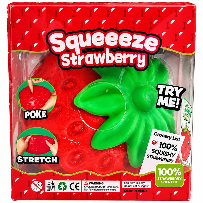 Squeeze Giant Strawberry Toy