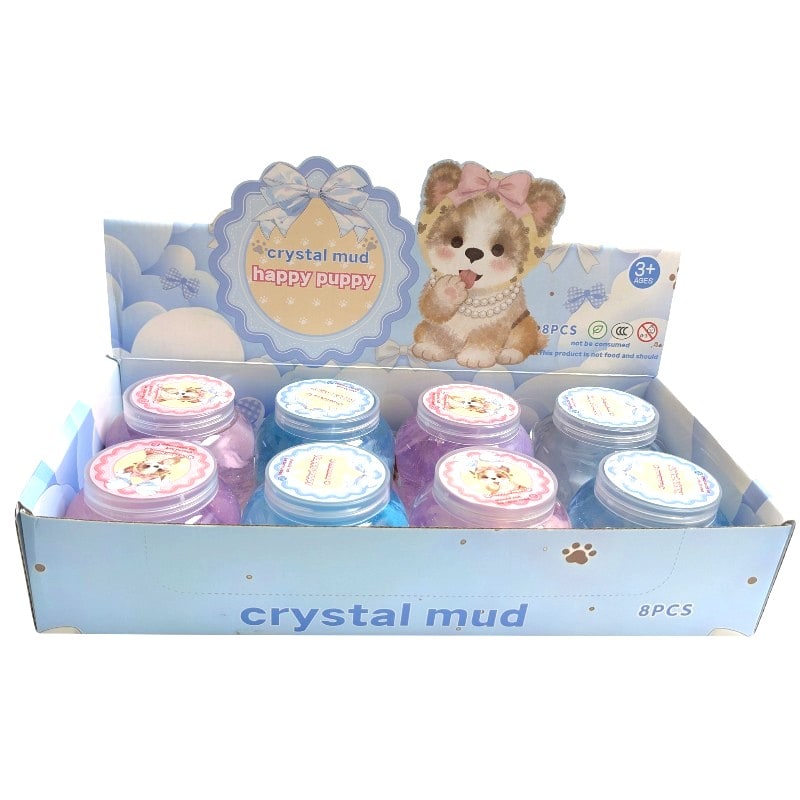 Crystal Slime Happy Puppy Toy 8ct Box