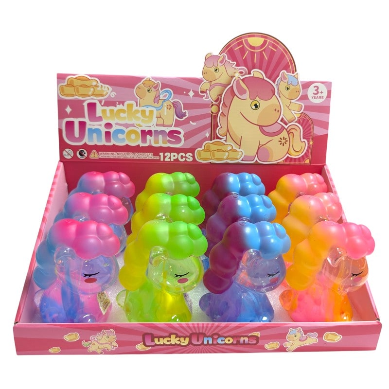 Crystal Slime Lucky Unicorns Toy 12ct Box