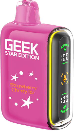 Geek Star Edition 25k Puff 5ct Box - Strawberry Cherry Ice