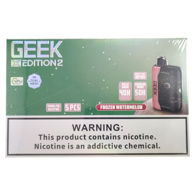 Geek X Edition 50k Puff 5ct Box - Frozen Watermelon