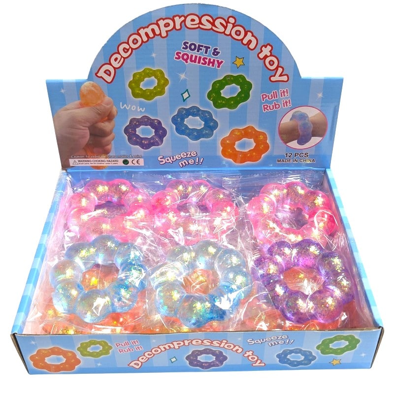 Squeeze Soft Maltose Bracelet Toy 12ct Box
