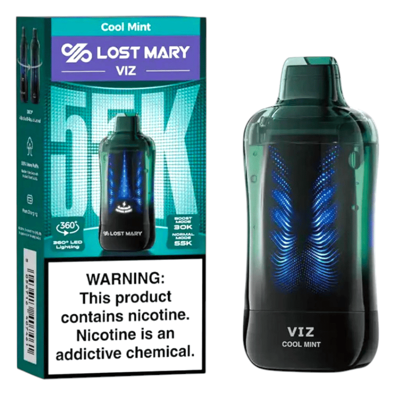 Lost Mary VIZ Disposable 55k Puff 5ct Box - Cool Mint