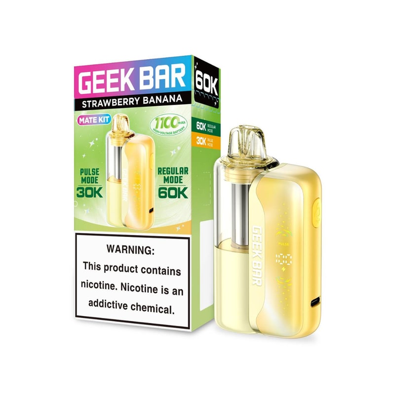 Geek Bar Mate Kit 60k Puff 5ct Box-Strawberry Banana