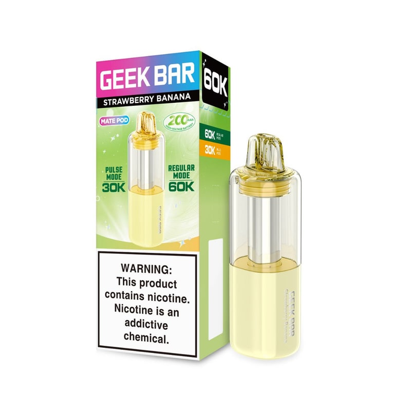 Geek Bar Mate Pod 60k Puff 5ct Box-Strawberry Banana