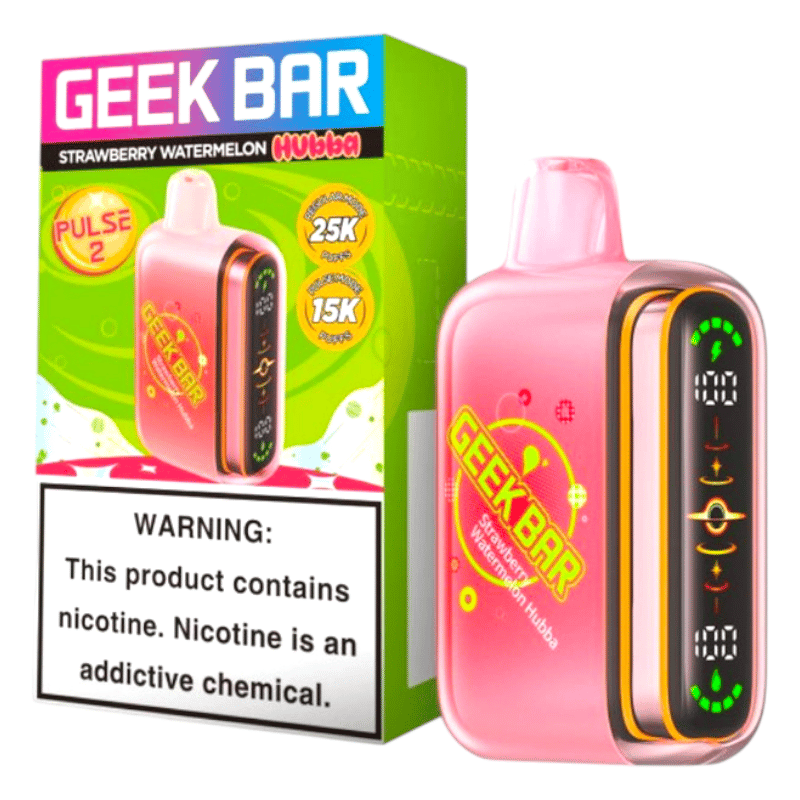Geek Bar Pulse 2 25K Puff 5ct Box - Strawberry Watermelon Hubba