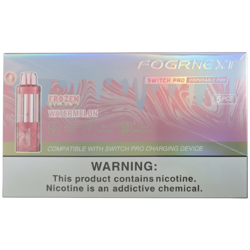 Fogr Next Switch Pro Pod 40k Puff 5ct Box - Frozen Watermelon
