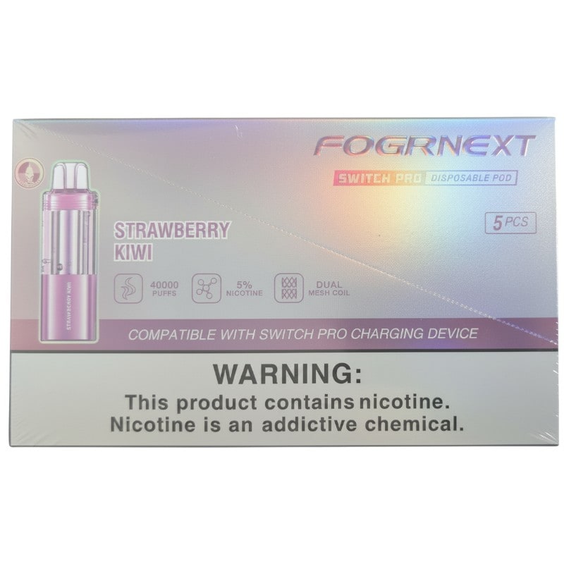 Fogr Next Switch Pro Pod 40k Puff 5ct Box - Strawberry Kiwi